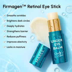 MAREE balm gliding along the under-eye area for quick refresh