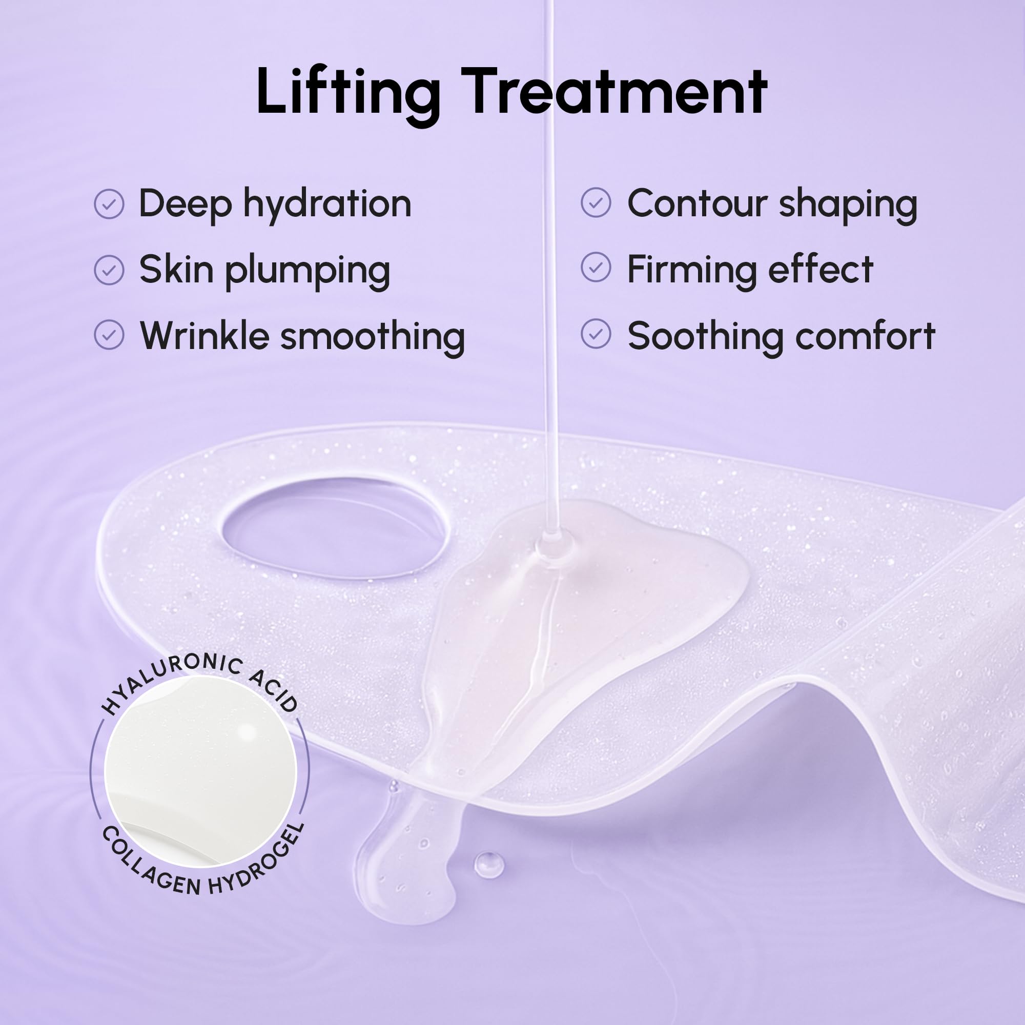 Soft elastic strap visible on the face for comfortable lifting.