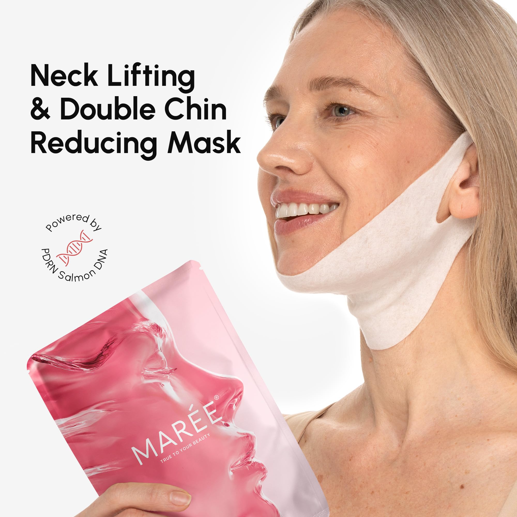 MAREE V-Line Mask neck-tightening to enhance neck contour and jawline