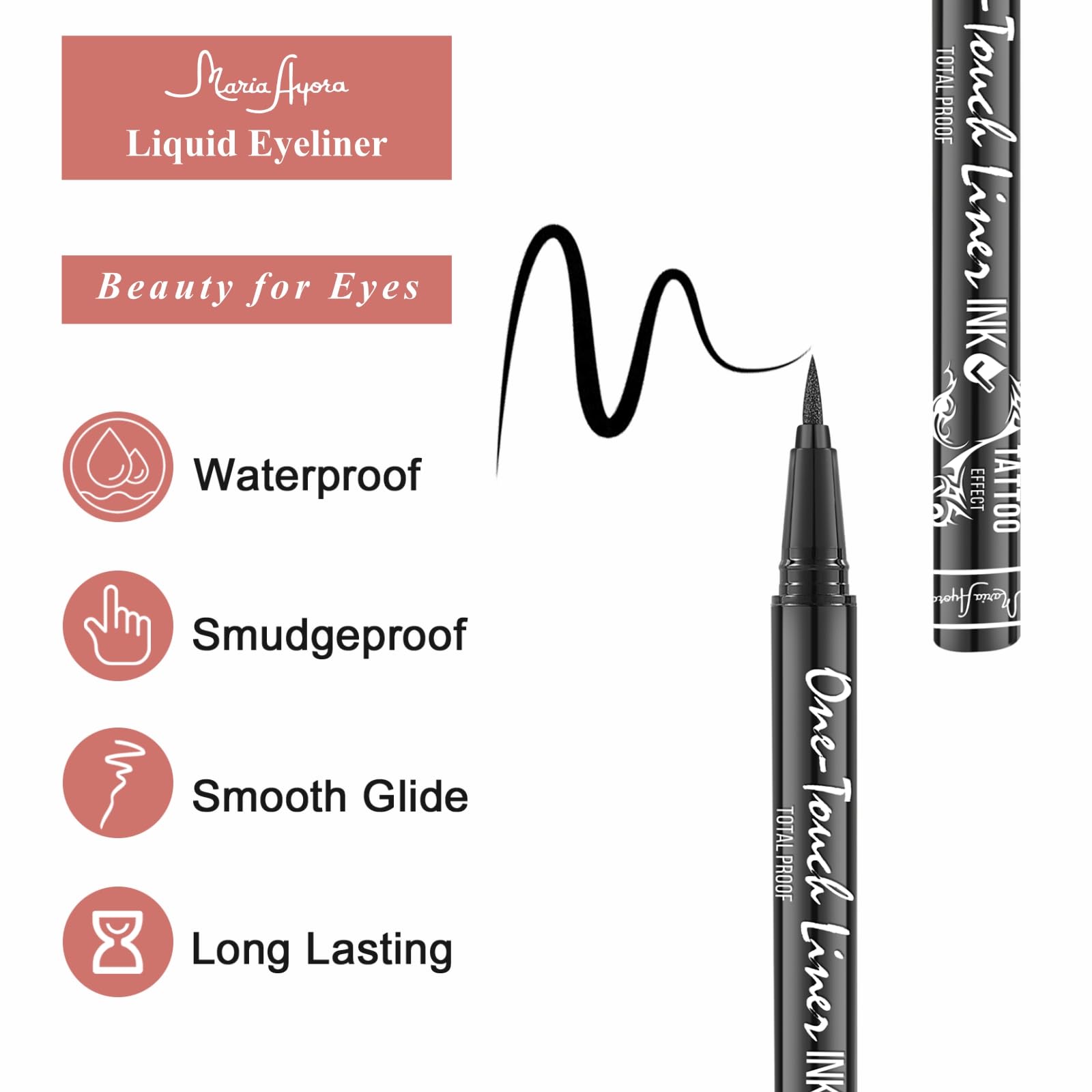 MARIA AYORA eyeliner secado rápido para mañanas apuradas