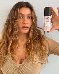 Maria Nila Cream Heat Spray packaging highlights vegan, sulfate- and paraben-free formula