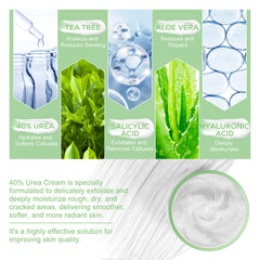 Mariayu Urea Cream 40% texture — smooths rough skin on contact