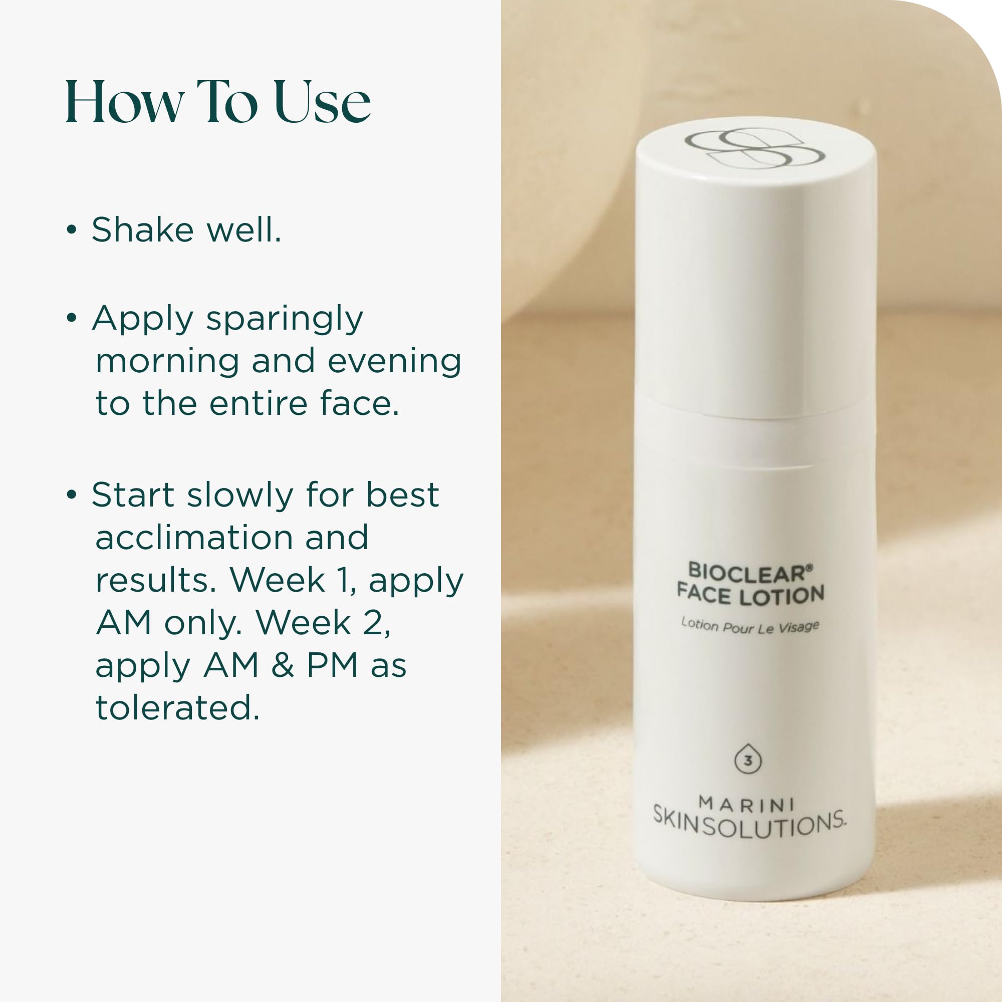 Cruelty-free, USA-made Bioclear packaging showcases premium skincare with responsible manufacturing.