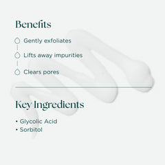 Marini SkinSolutions Bioglycolic Cleanser pours onto a washcloth for cleansing.