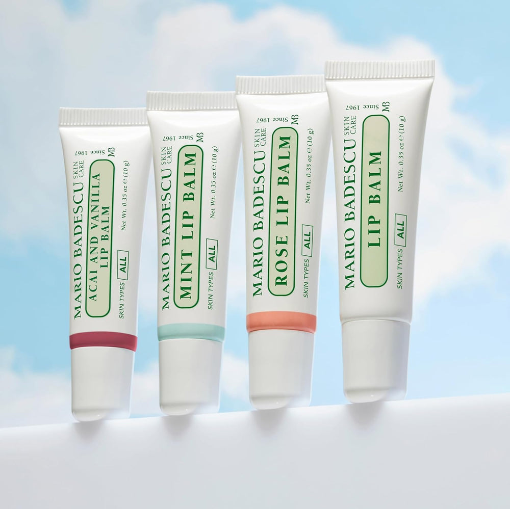 Soft sheen when balm glides onto lips from Mario Badescu.