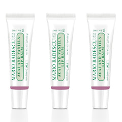 Mario Badescu Acai Vanilla Lip Balm tube front for on-the-go hydration.
