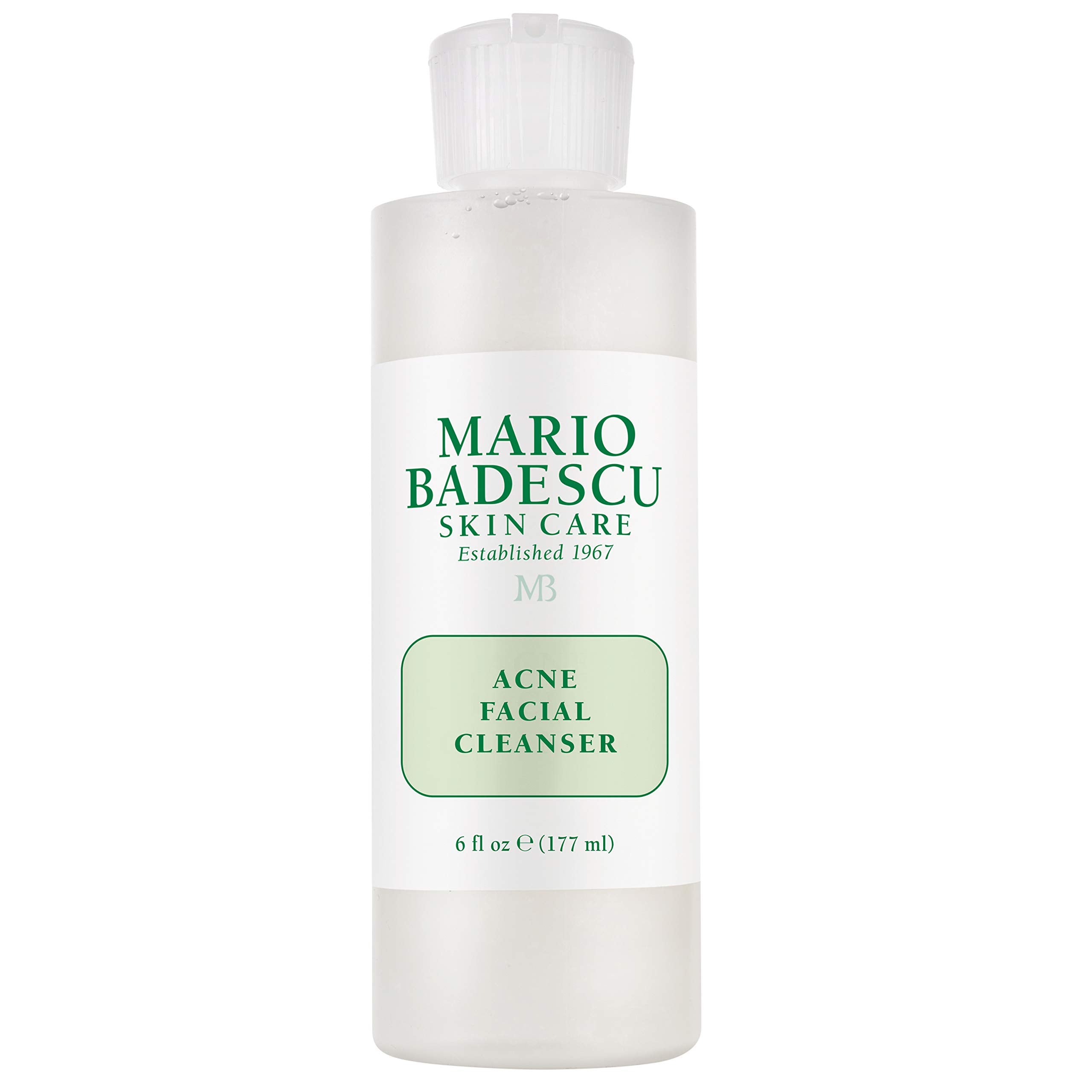 Mario Badescu Acne Cleanser en bote, limpia poros y controla grasa.