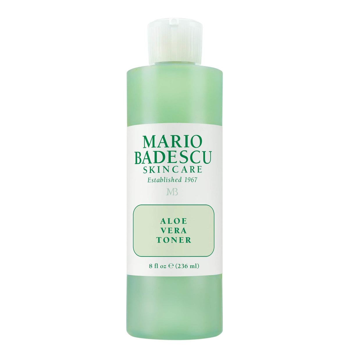 Mario Badescu Aloe Vera Toner, botella de 237 ml, hidratación suave para piel seca.