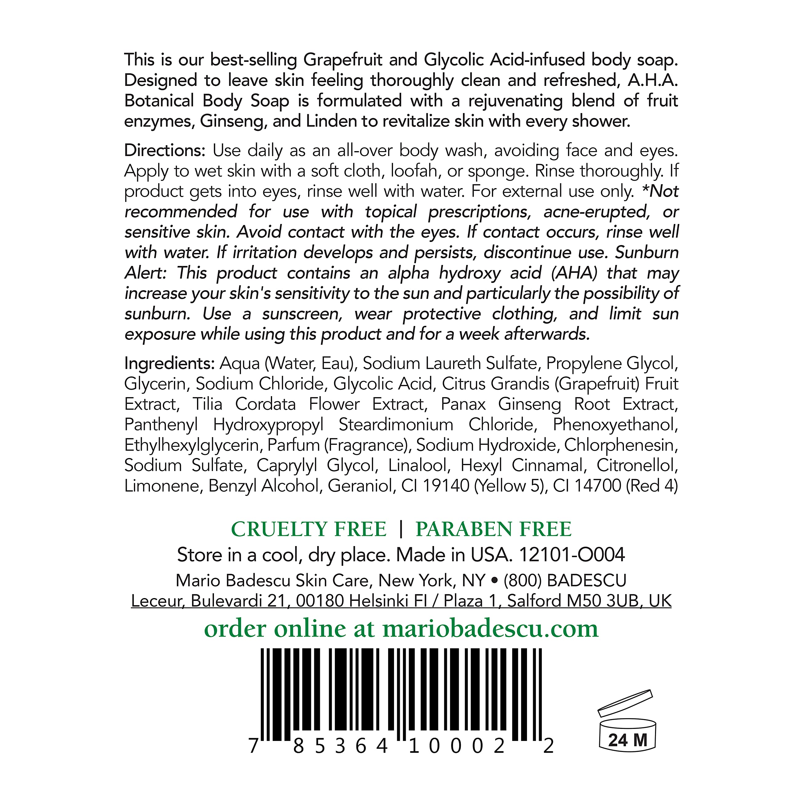 Aroma cítrico refrescante de toronja para una experiencia de baño.