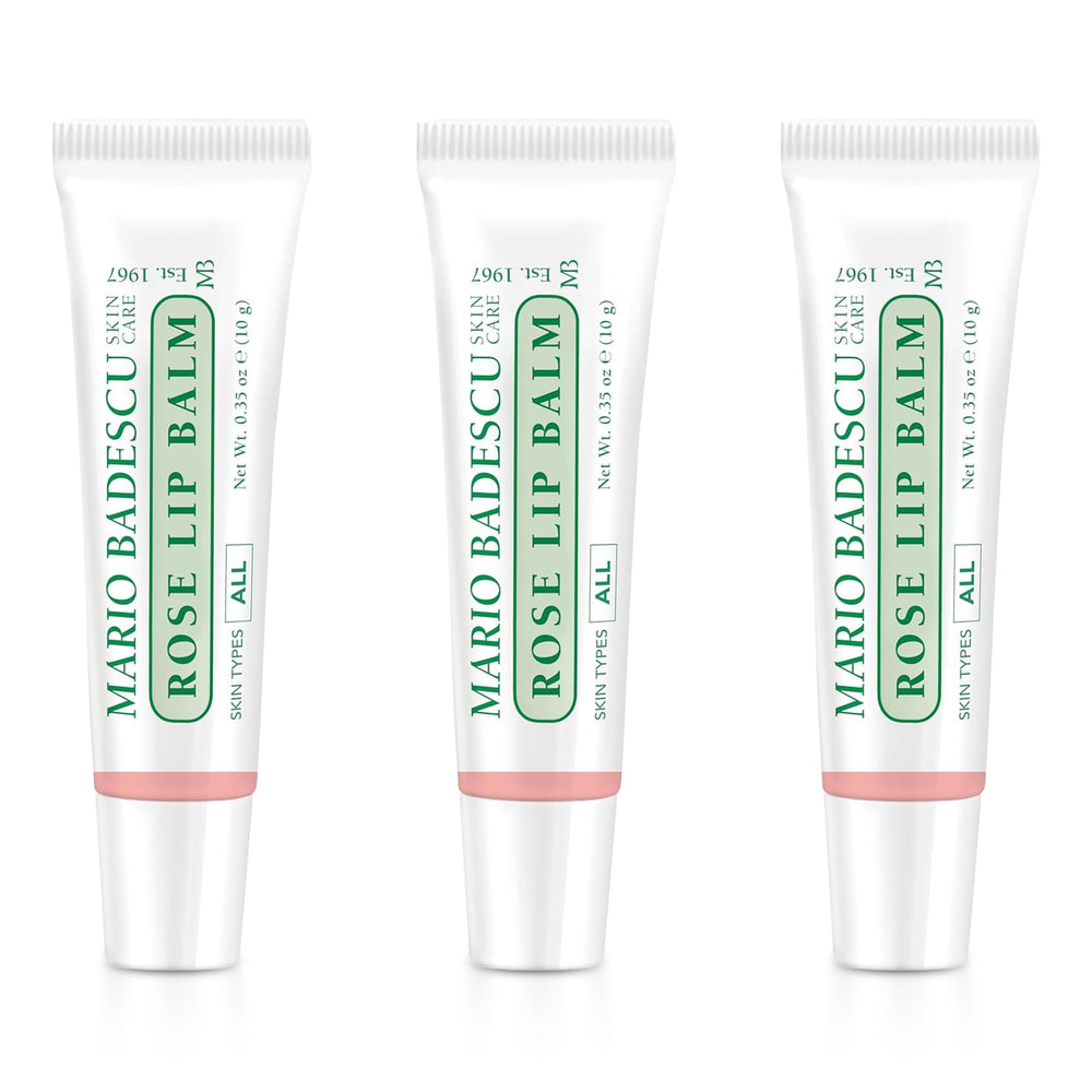 Bálsamo labial Rosa de Mario Badescu en tubo para hidratación diaria.