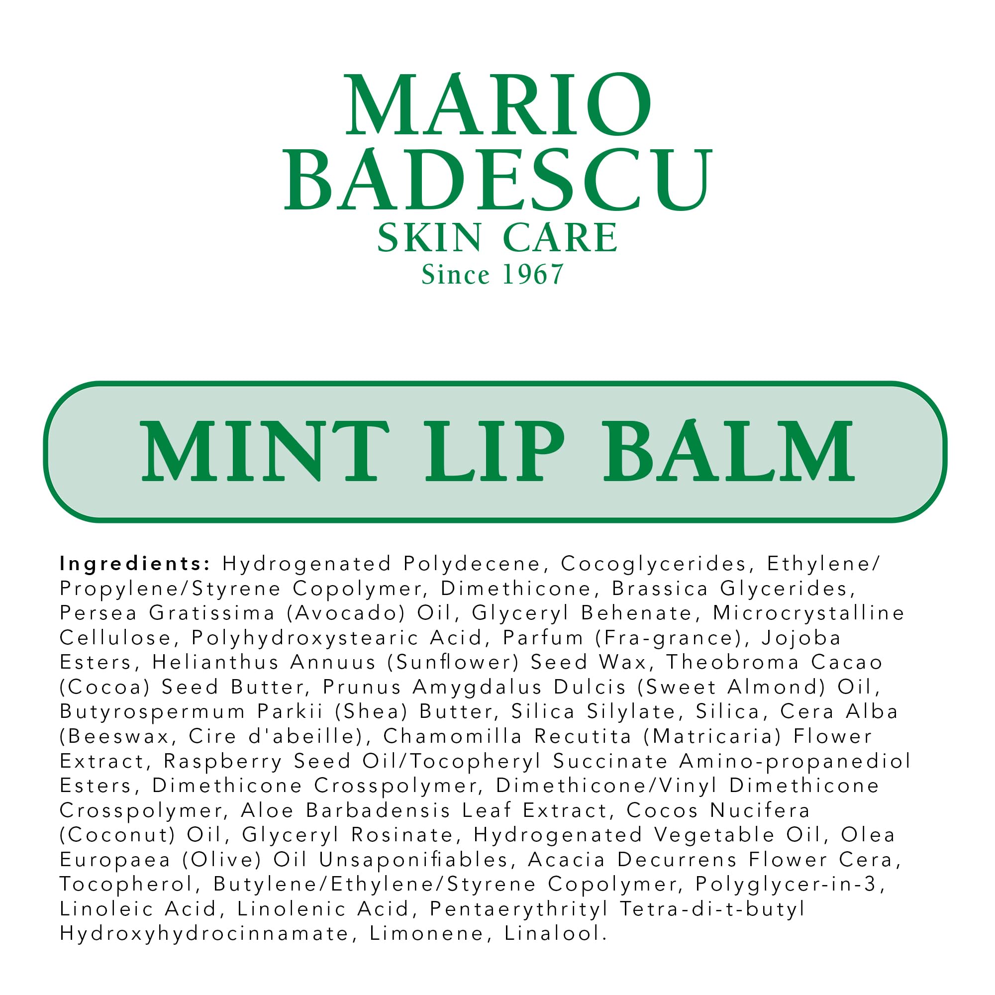 Uso nocturno como mascarilla con el bálsamo de Menta de Mario Badescu.