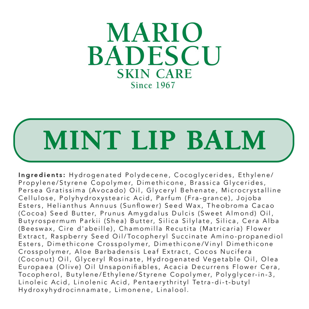 Uso nocturno como mascarilla con el bálsamo de Menta de Mario Badescu.