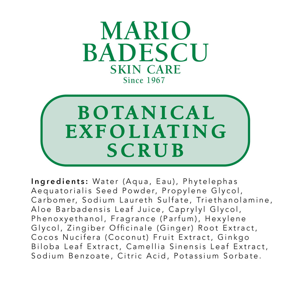 Mario Badescu exfoliating scrub rinses clean without residue