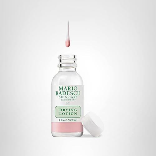 Mario Badescu Drying Lotion face-use close-up highlights spot-specific treatment