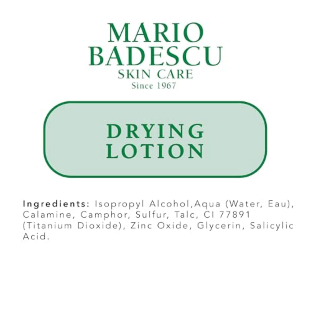 Mario Badescu Drying Lotion on napkin demonstrates light texture for blotting