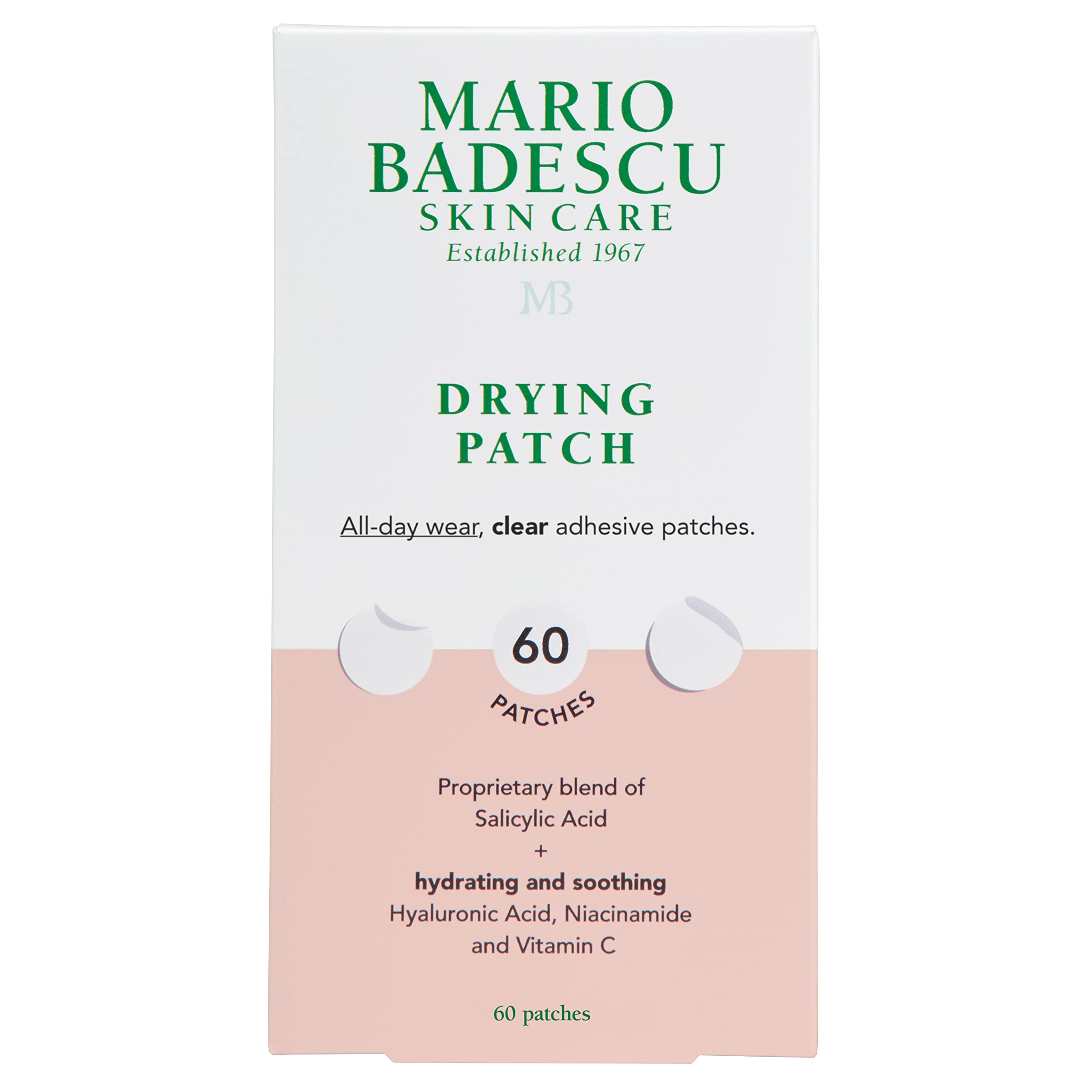 Parche Mario Badescu Drying Patch, parche claro para imperfecciones, uso diario discreto.