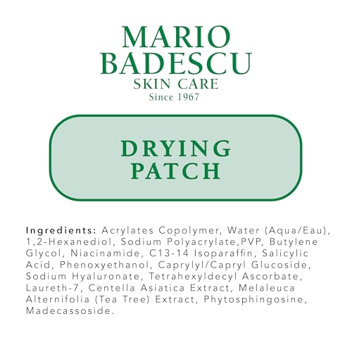 Parche Mario Badescu Drying Patch, tamaño 12 mm para cobertura precisa.