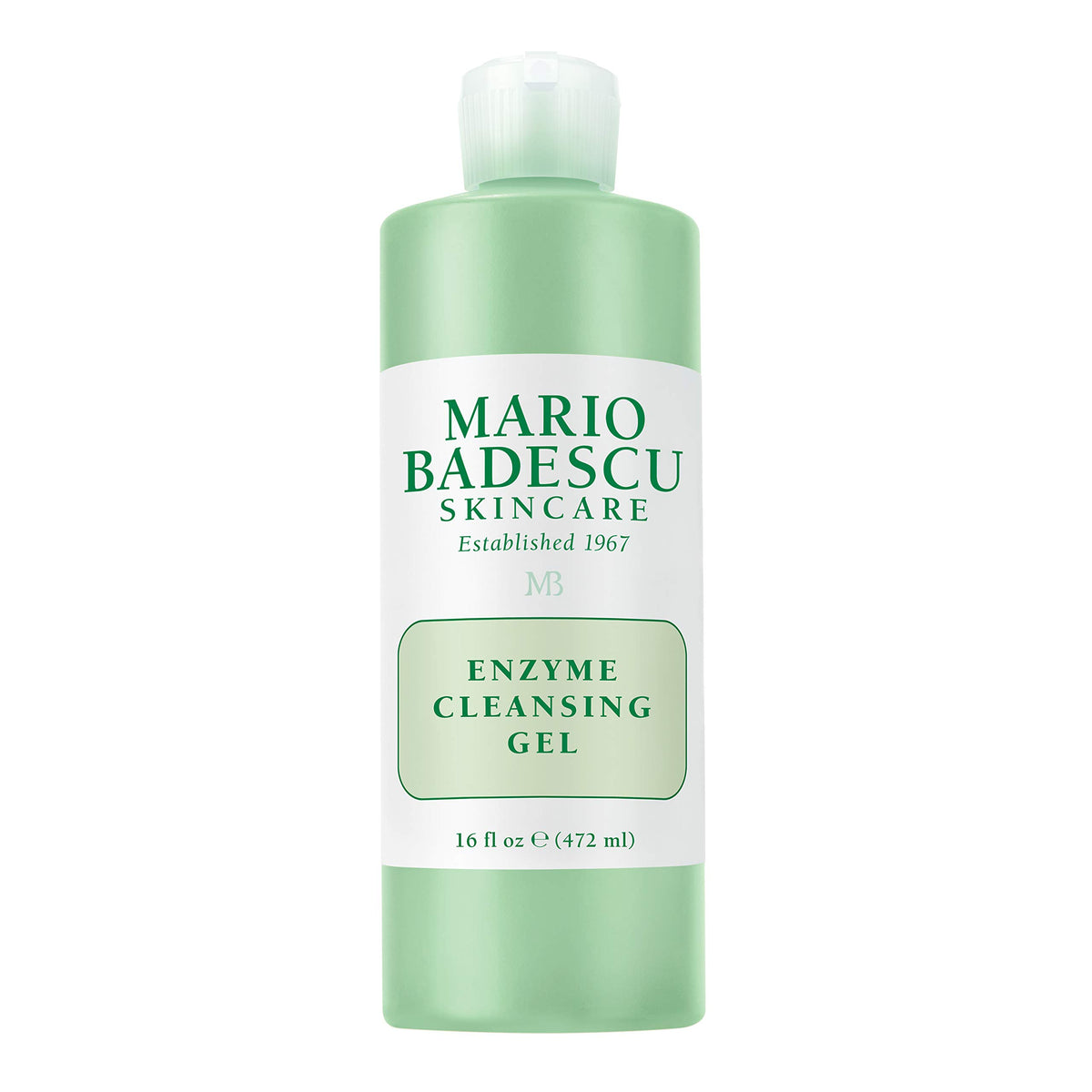 Mario Badescu Enzyme Cleansing Gel bottle pour for gentle cleansing and oil control