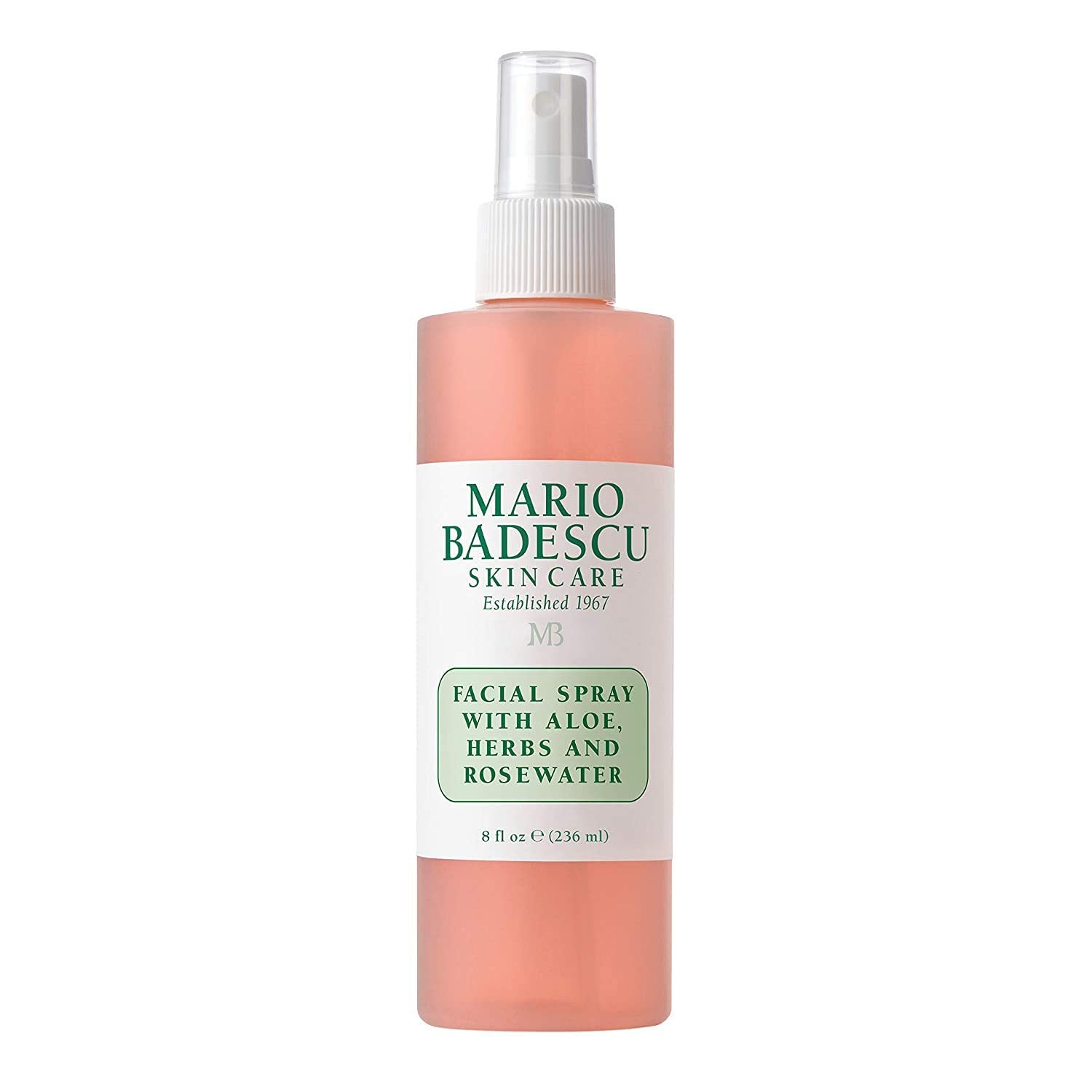 Mario Badescu lavender facial spray bottle for calming refreshment.