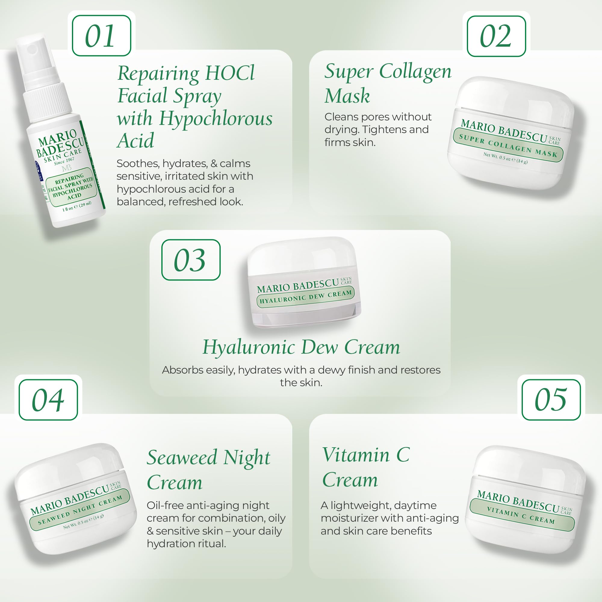 Mario Badescu Glycolic Toner bottle for gentle exfoliation and radiant skin
