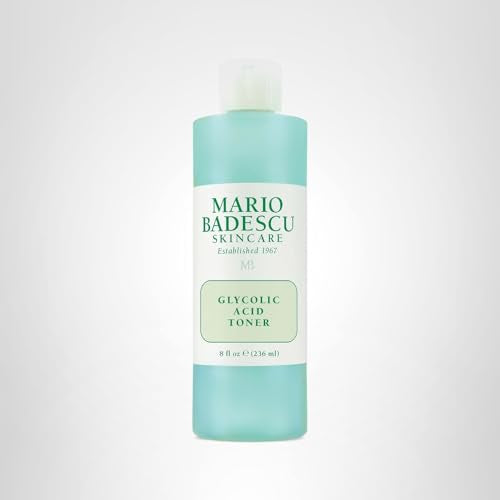 Gently applied Mario Badescu Glycolic Toner prepares skin for serums.