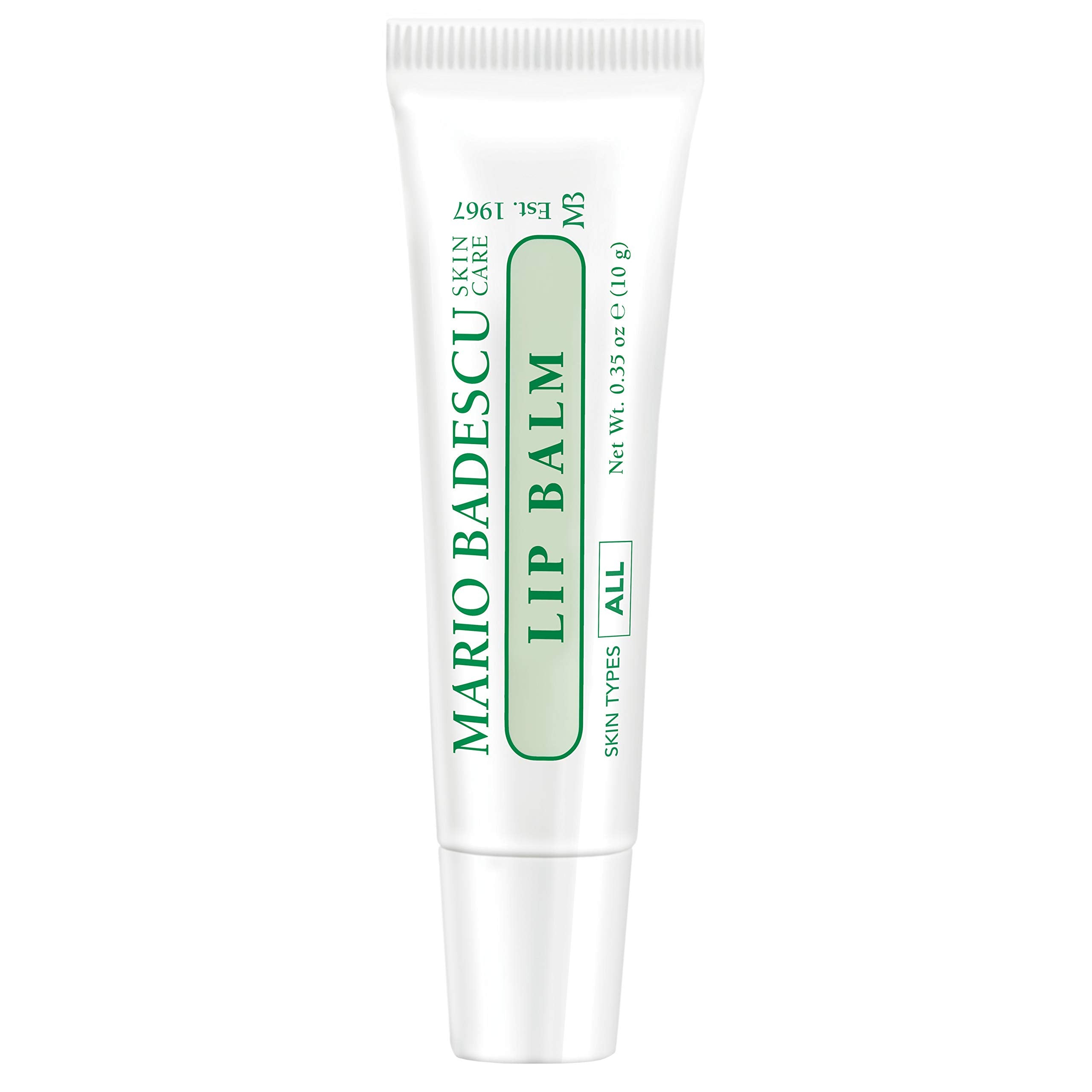 Bálsamo labial Mario Badescu con aceite de coco, hidratación profunda.