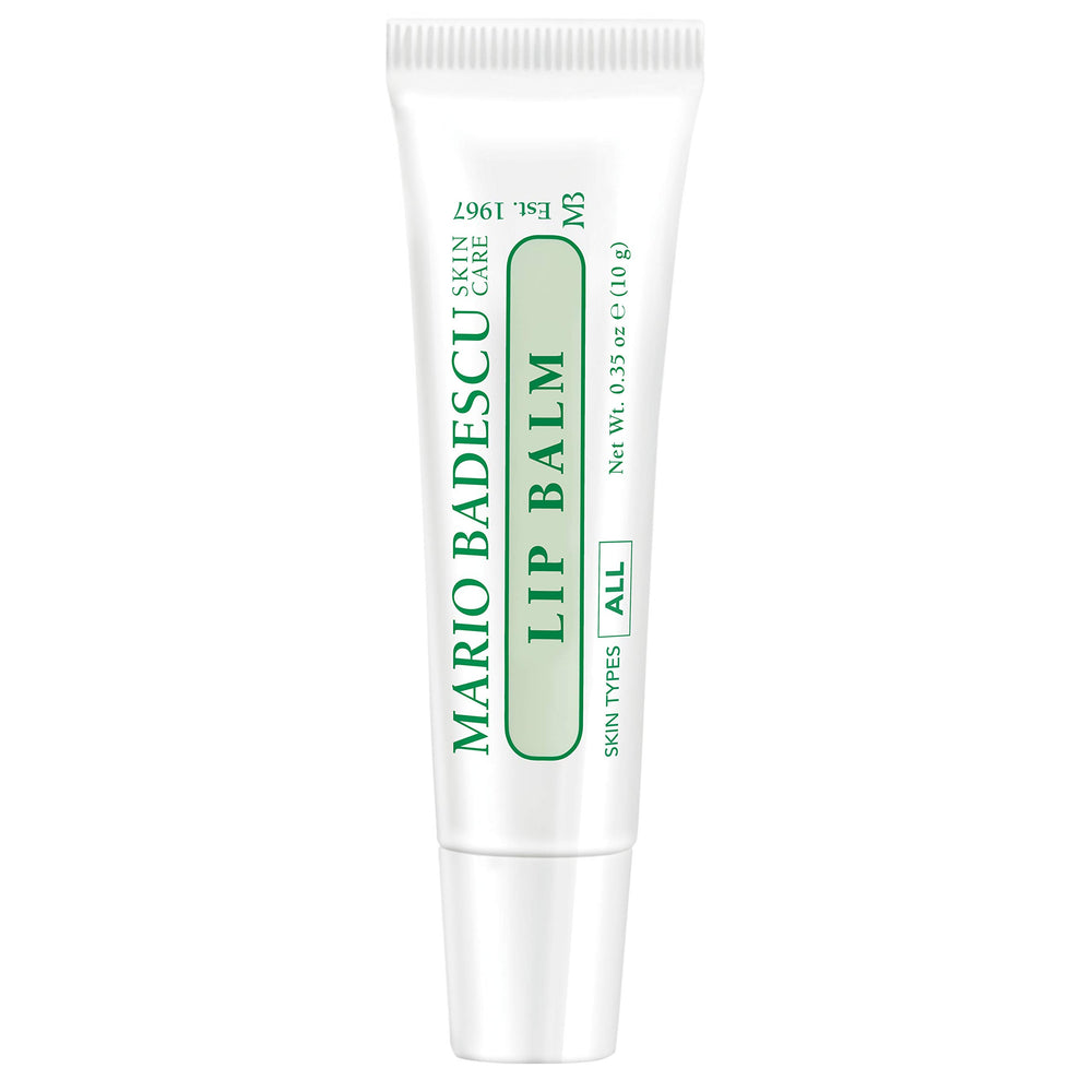 Bálsamo labial Mario Badescu con aceite de coco, hidratación profunda.