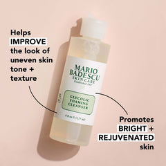 Mario Badescu Glycolic Foaming Cleanser: aplicación suave que se siente fresca y confortable.
