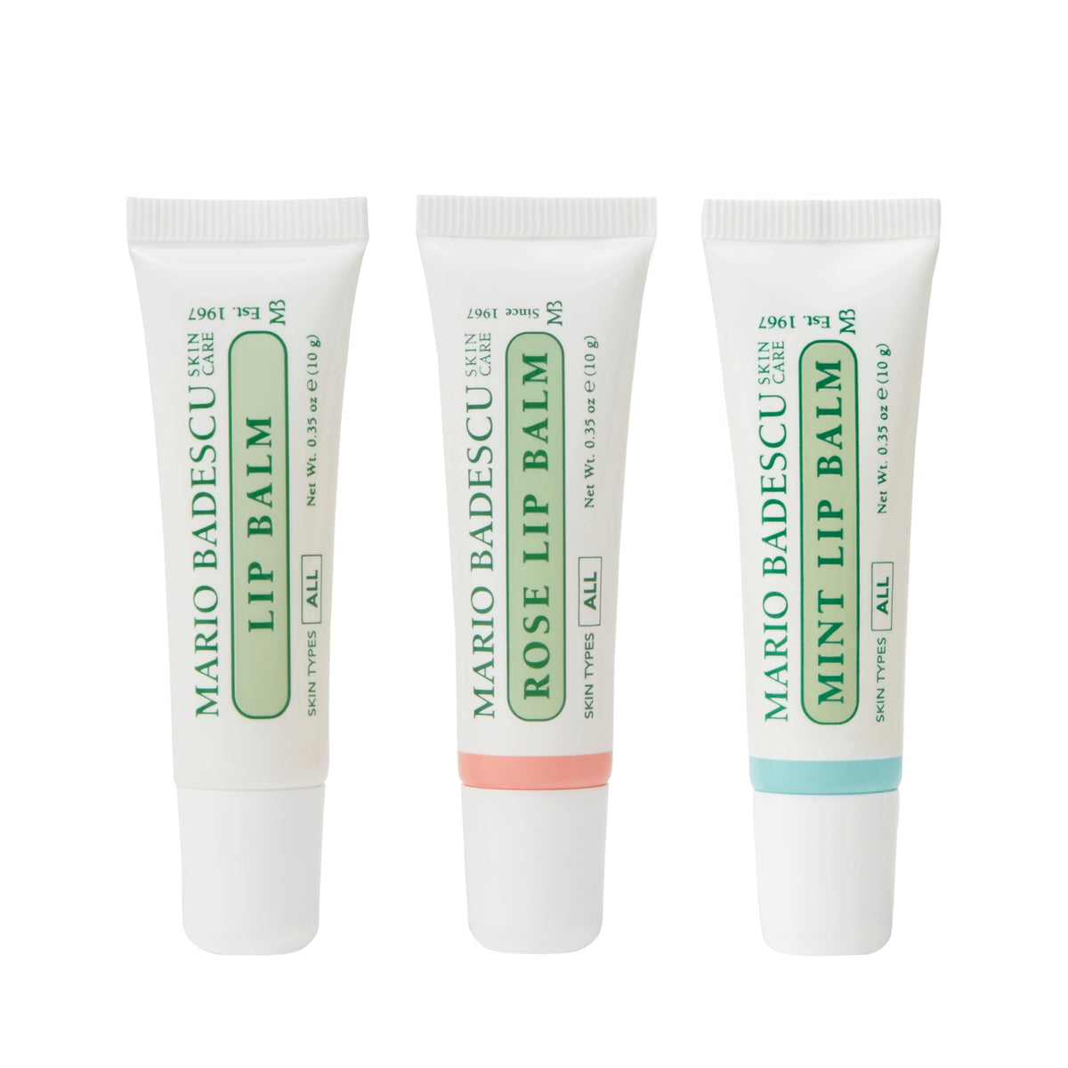 Bálsamo labial Mario Badescu Menta en tubo con efecto refrescante para labios resecos