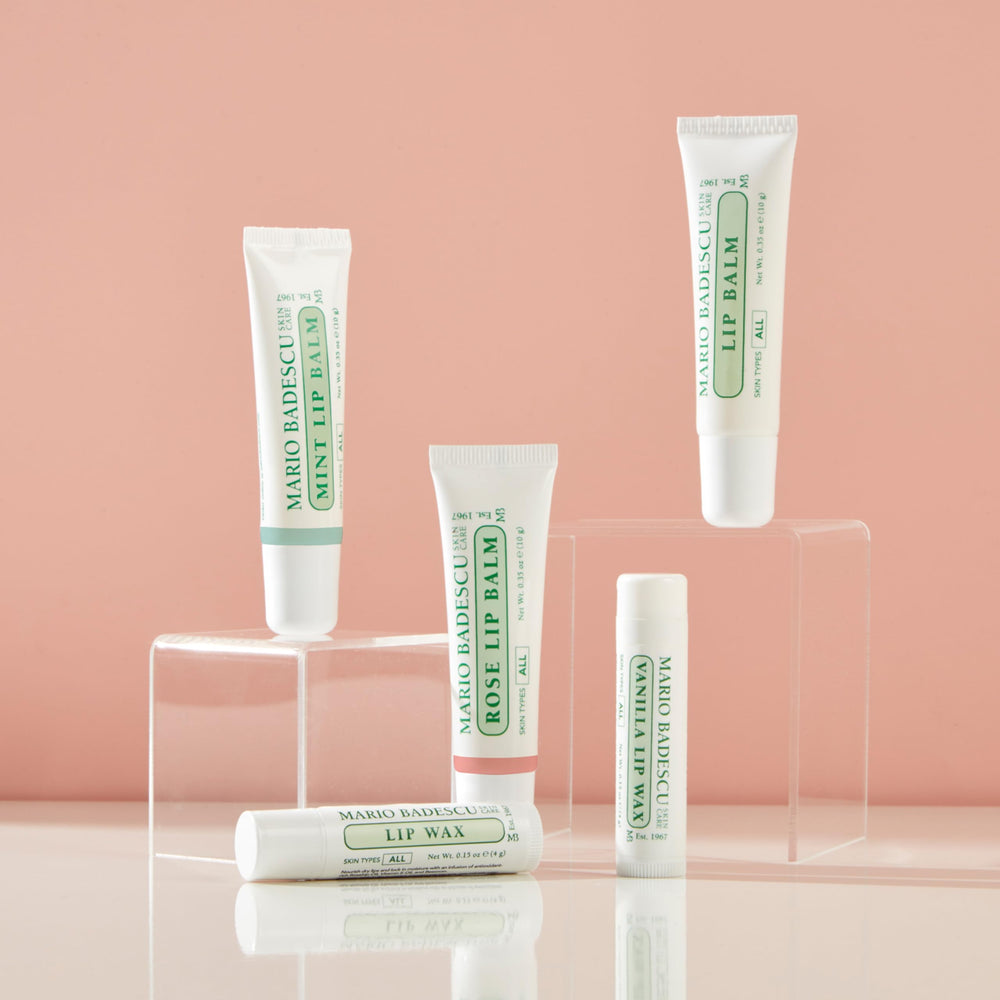 Bálsamo labial Mario Badescu Rosa en tubo con aroma floral suave
