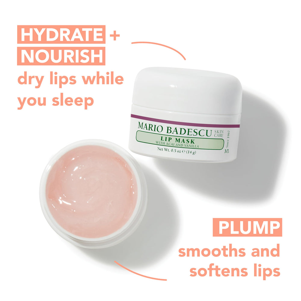 Aplicación nocturna de Lip Mask para labios hidratados toda la noche