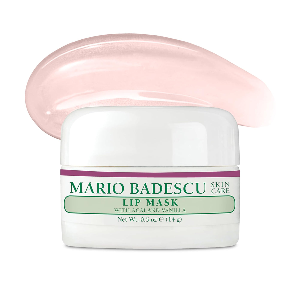 Mario Badescu Lip Mask con Acai y Vainilla en bote para labios suaves al despertar