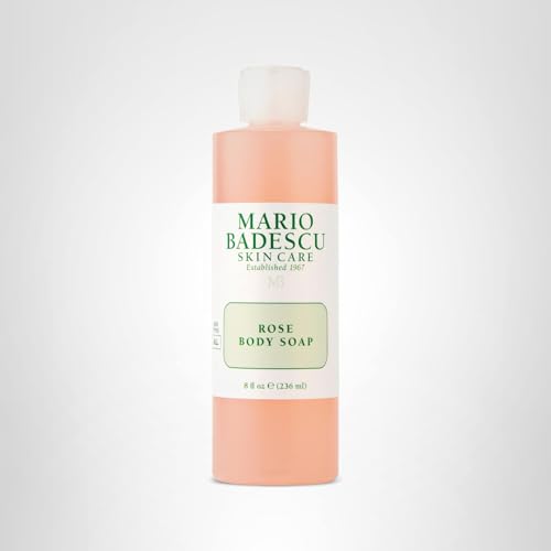 Mario Badescu Rose Body Soap ingredients highlight rose oil and rosewater benefits.