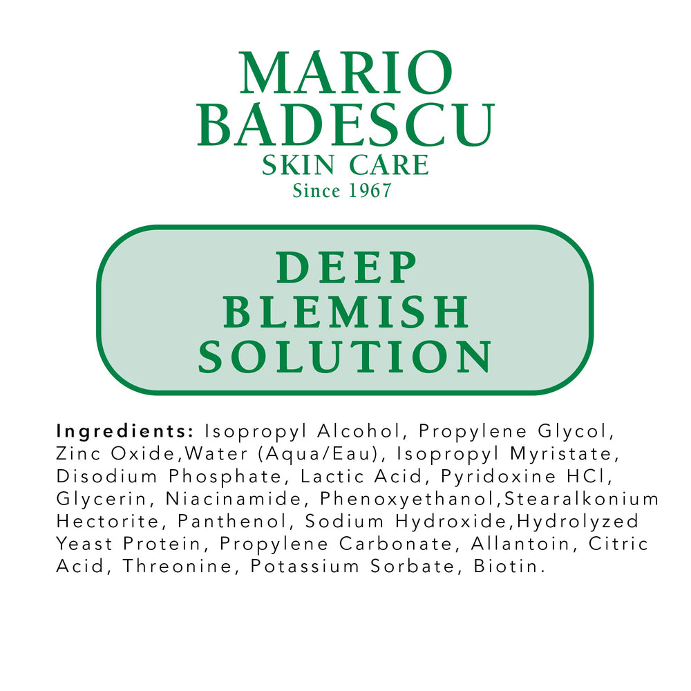 Mario Badescu Solución Profunda: libre de fragancias sintéticas para piel sensible