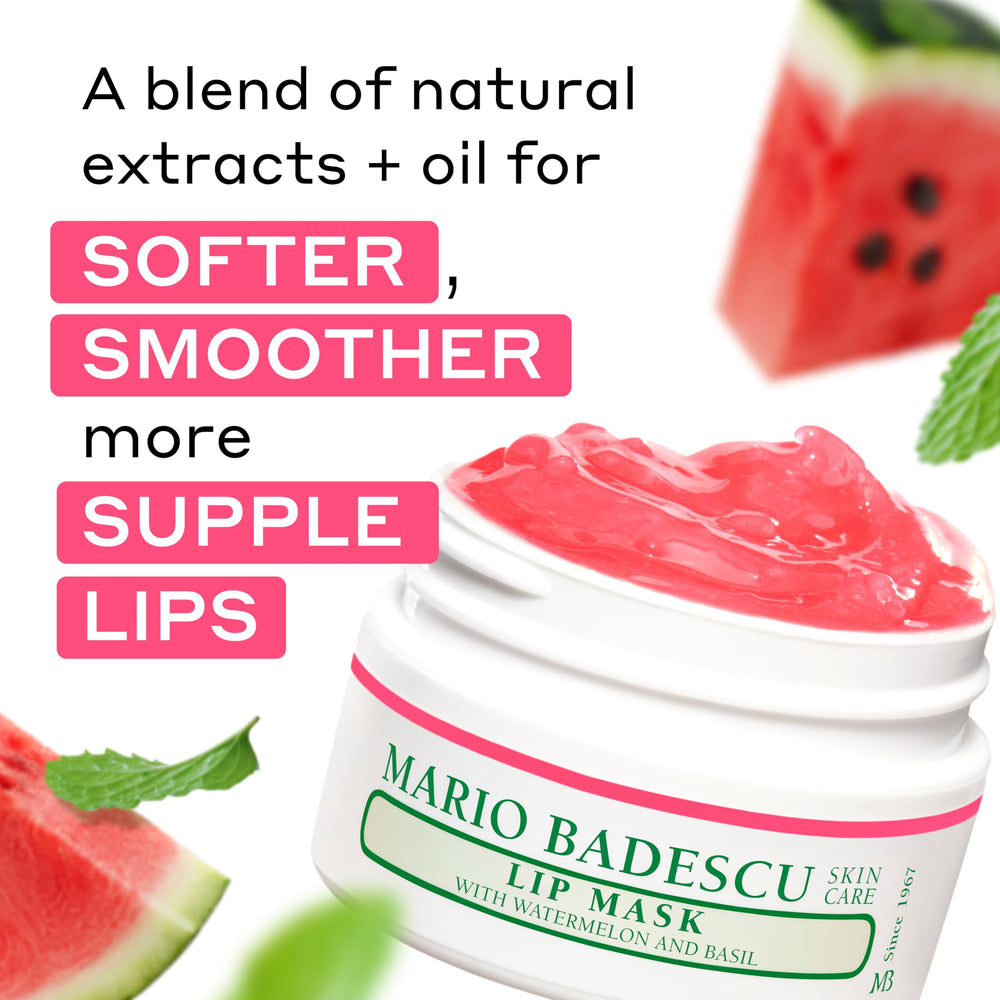 Mario Badescu muestra la textura gel labial para hidratación ligera.