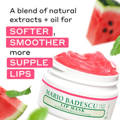 Mario Badescu muestra la textura gel labial para hidratación ligera.