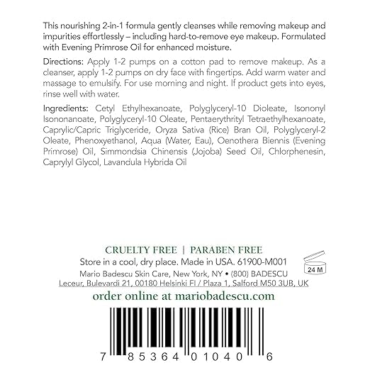 Textura ligera de Mario Badescu, sensación suave e hidratante.