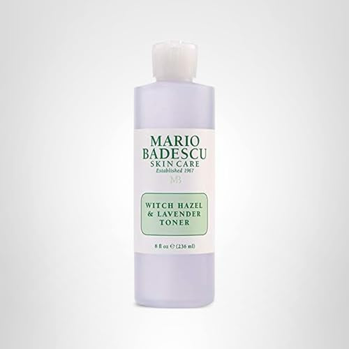 Envase práctico de 8 oz del tónico Mario Badescu, fácil de usar.