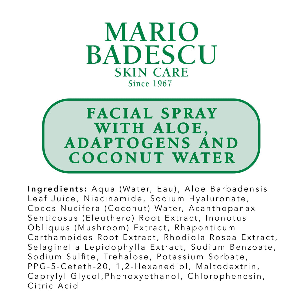 Mario Badescu uso post-maquillaje para un acabado brillante y fresco