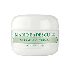 Mario Badescu Vitamin C Cream jar close-up showing brightening formula