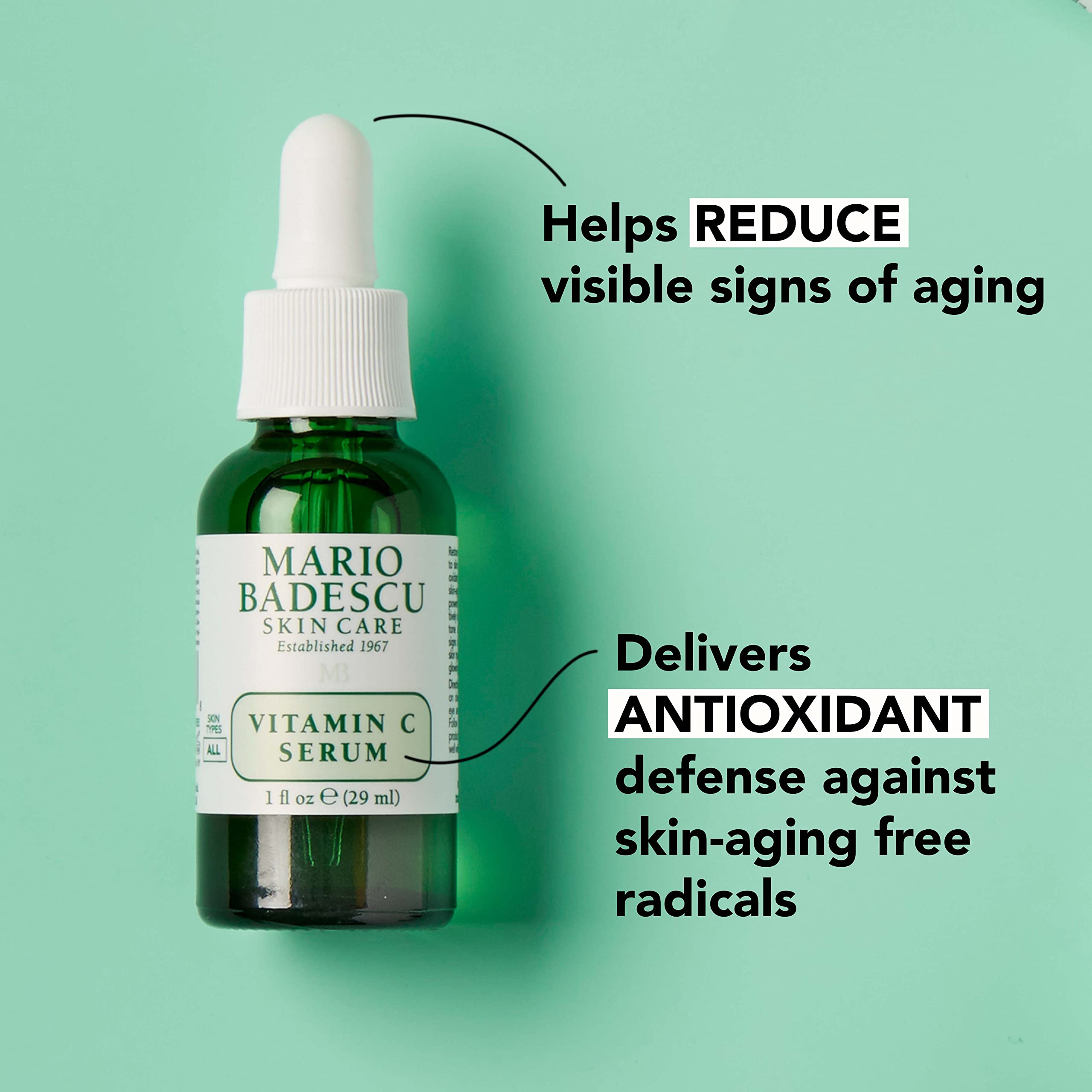 Dropper dispensing serum demonstrates controlled application of antioxidant formula