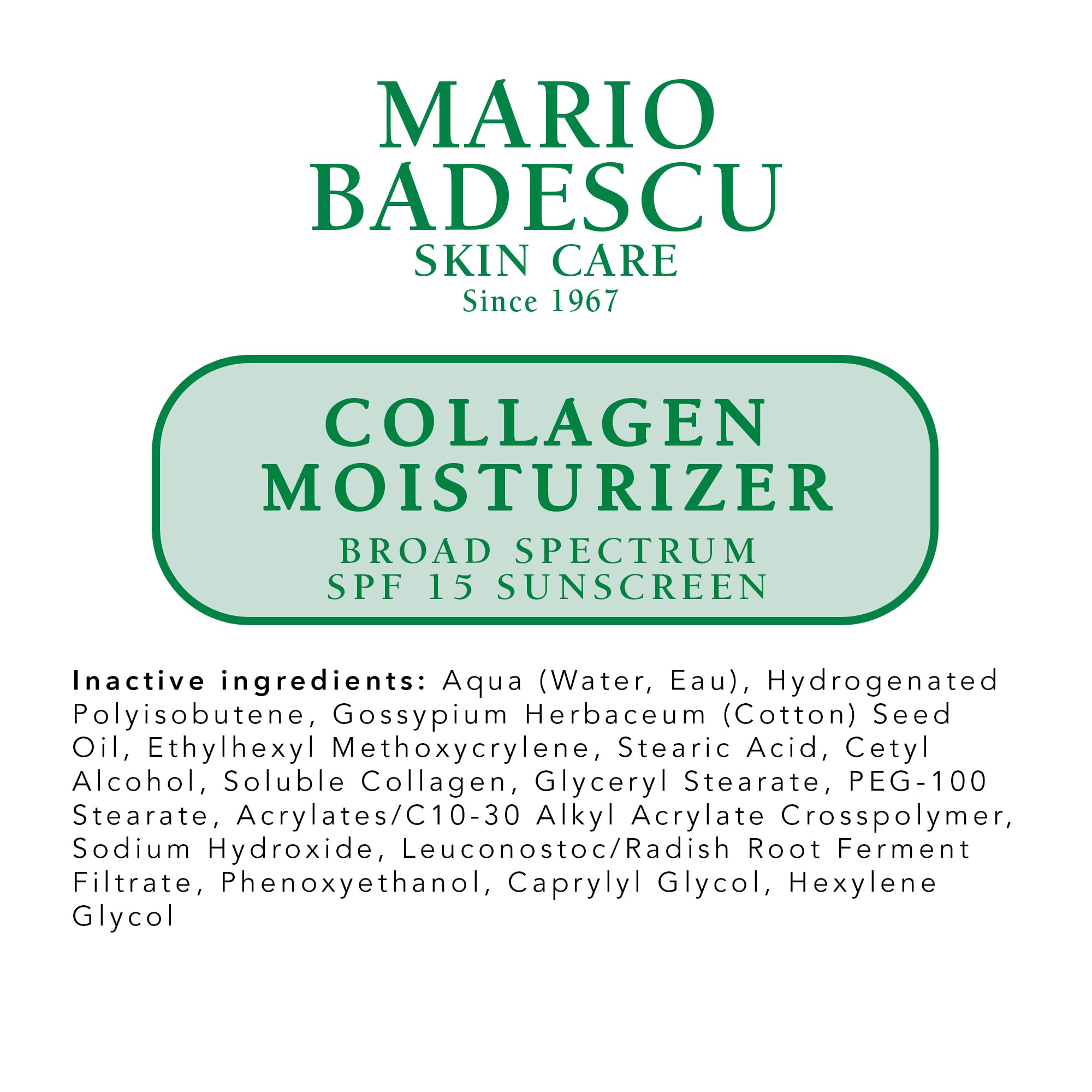 Cruelty-free USA-made label on Mario Badescu moisturizer