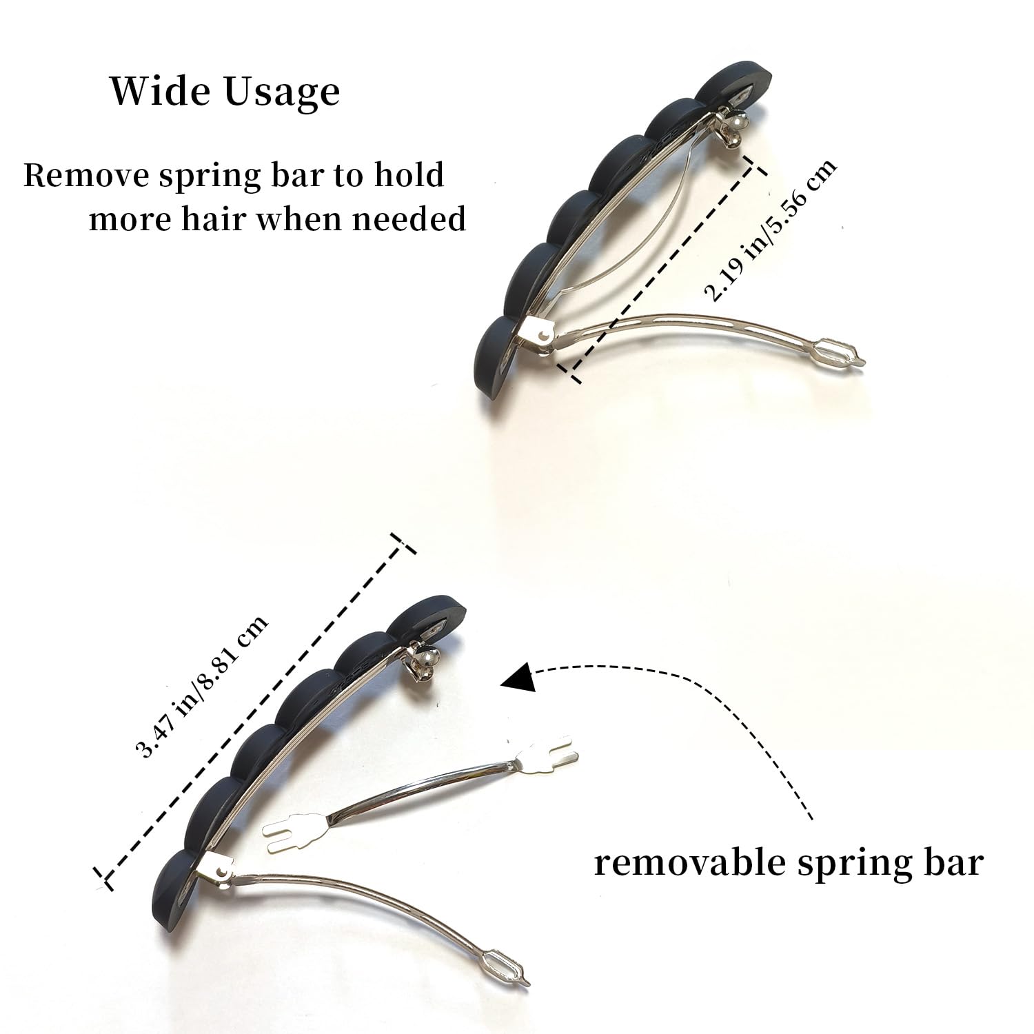 Markuii matte-finish barrette adds understated elegance to casual looks