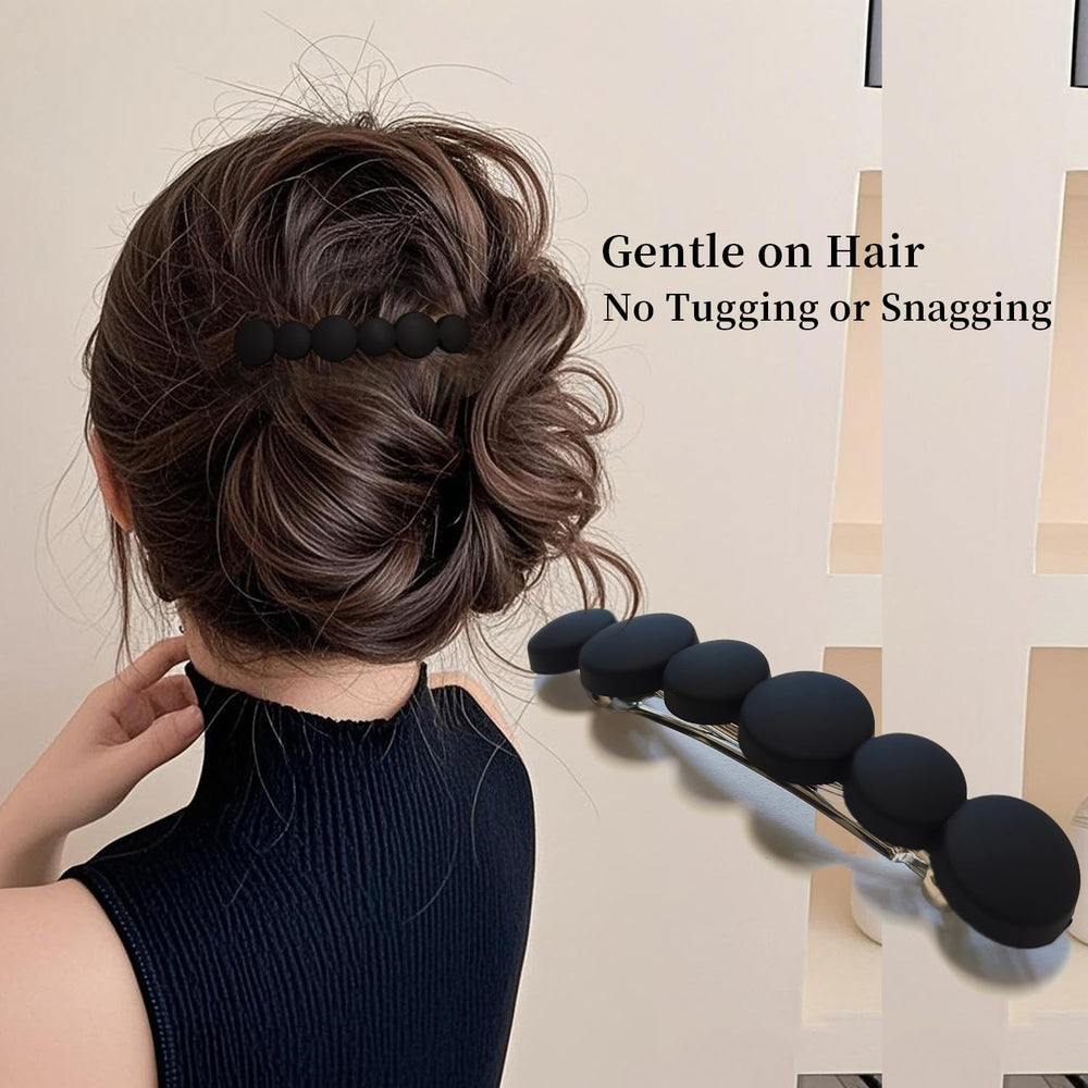 Markuii secure-clasp barrette keeps hair in place all day
