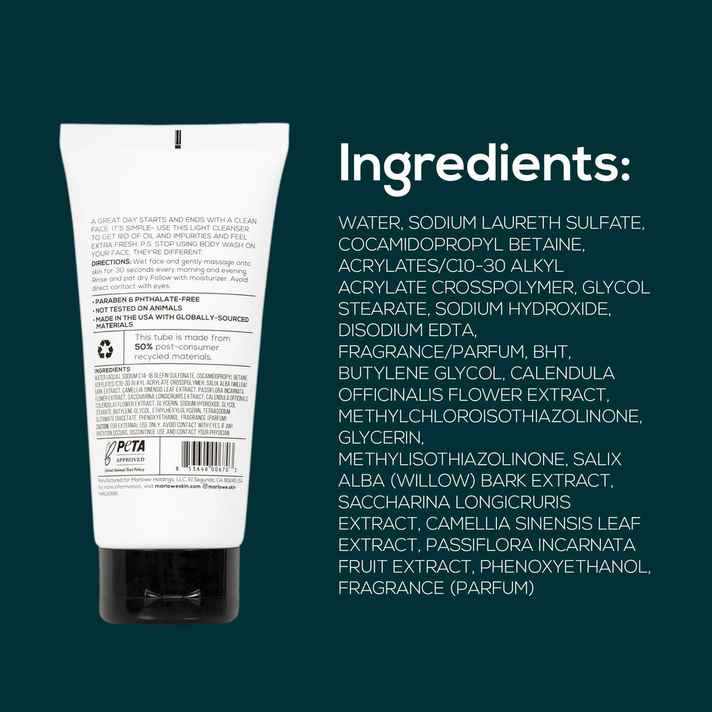 MARLOWE. No. 121 envase y rendimiento práctico para la rutina facial