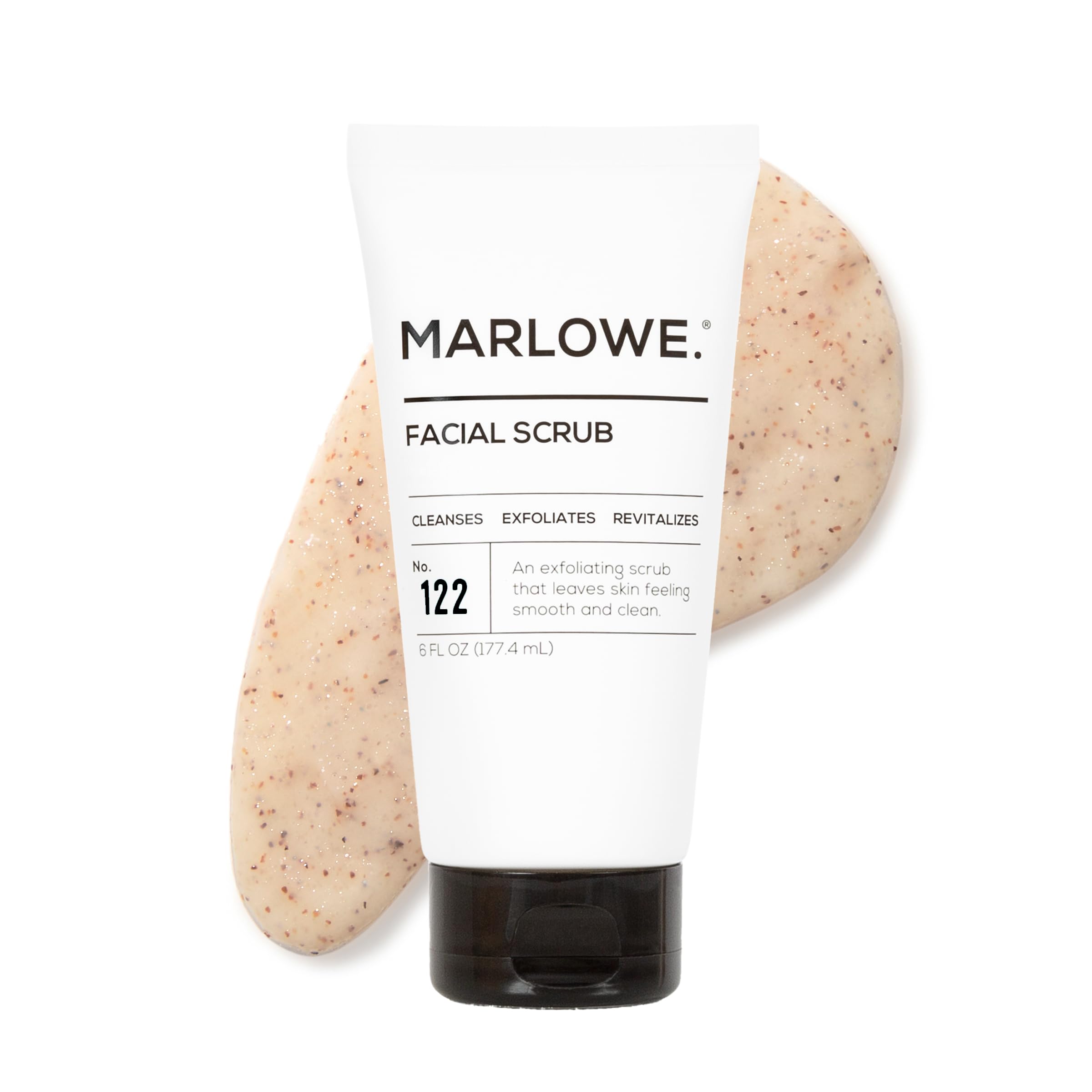 MARLOWE No.122 exfoliante facial para hombre con polvo de albaricoque y piedra pómez para renovar la piel.