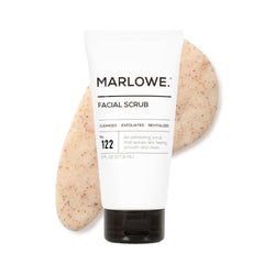 MARLOWE No.122 exfoliante facial para hombre con polvo de albaricoque y piedra pómez para renovar la piel.