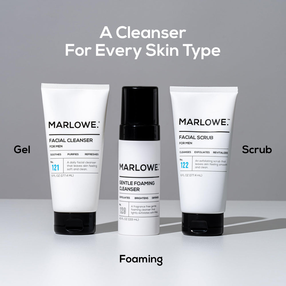 Ritual de cuidado diario con MARLOWE No.122 exfoliante facial.