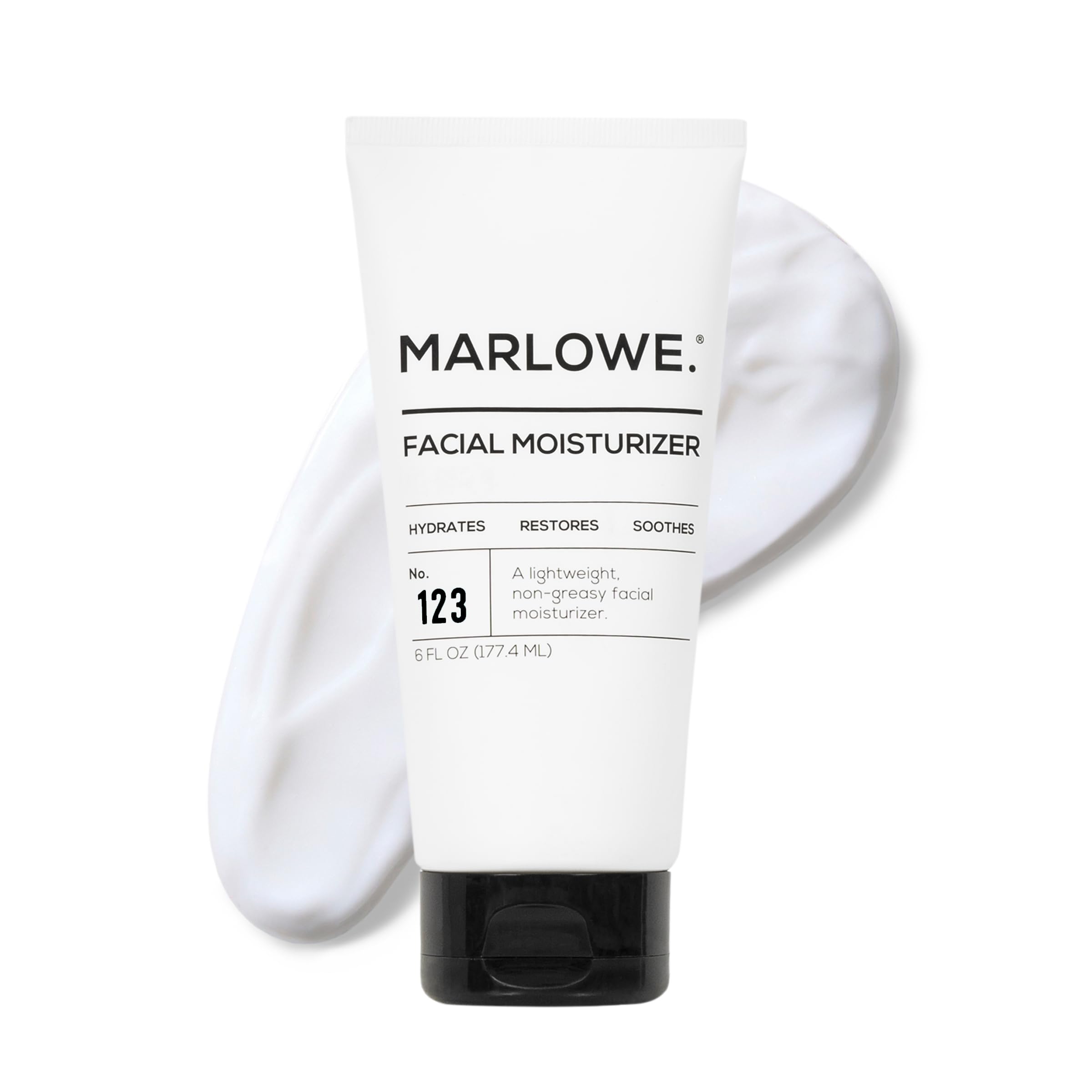 Marlowe No. 123 bottle front shows minimalist design for daily hydration.
