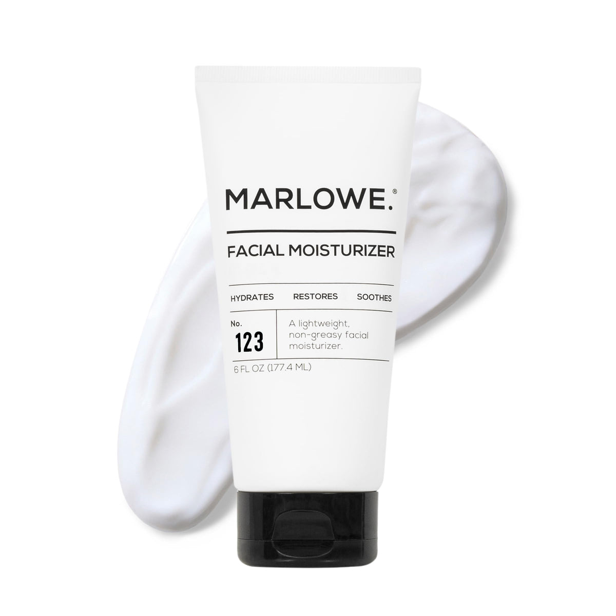 Marlowe No. 123 bottle front shows minimalist design for daily hydration.